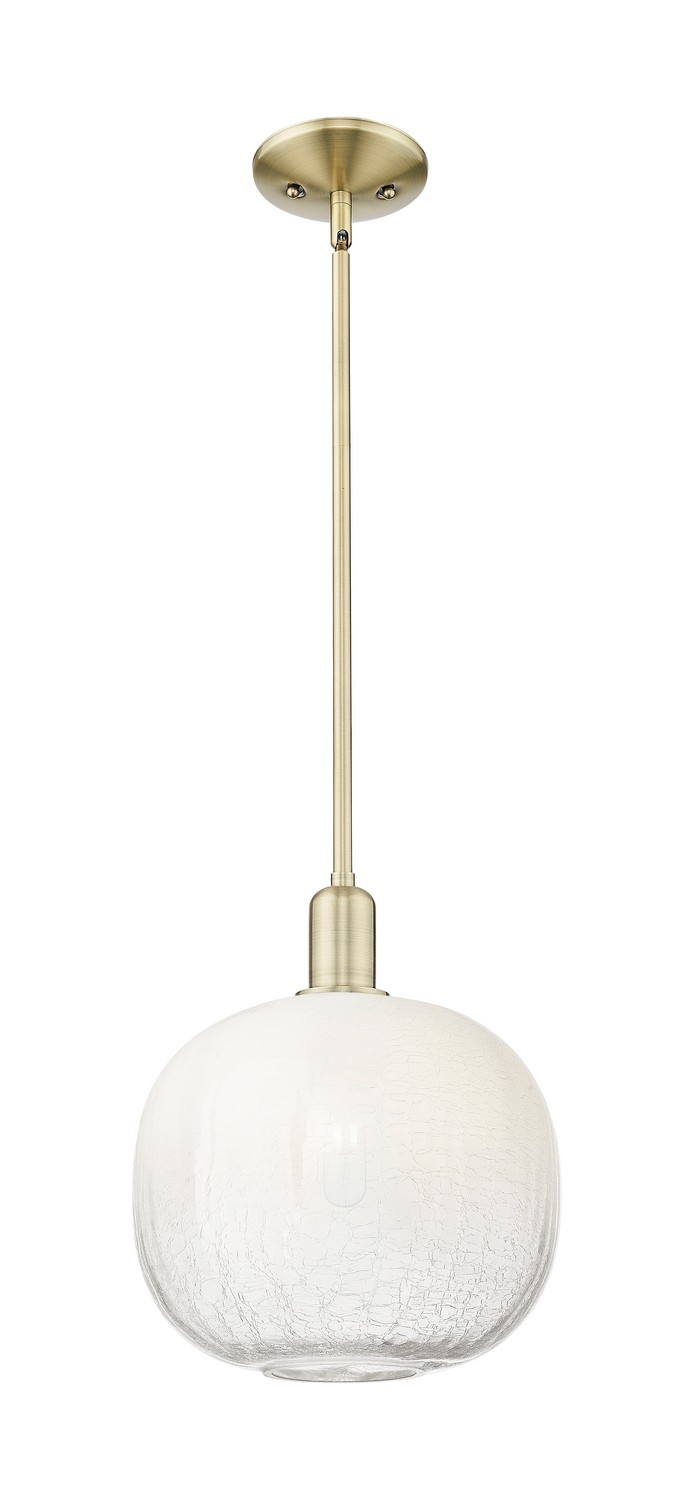 One Light Mini Pendant by Innovations - Arcadia Collection, Antique Brass Finish - 716-1S-AB-G481-10OP