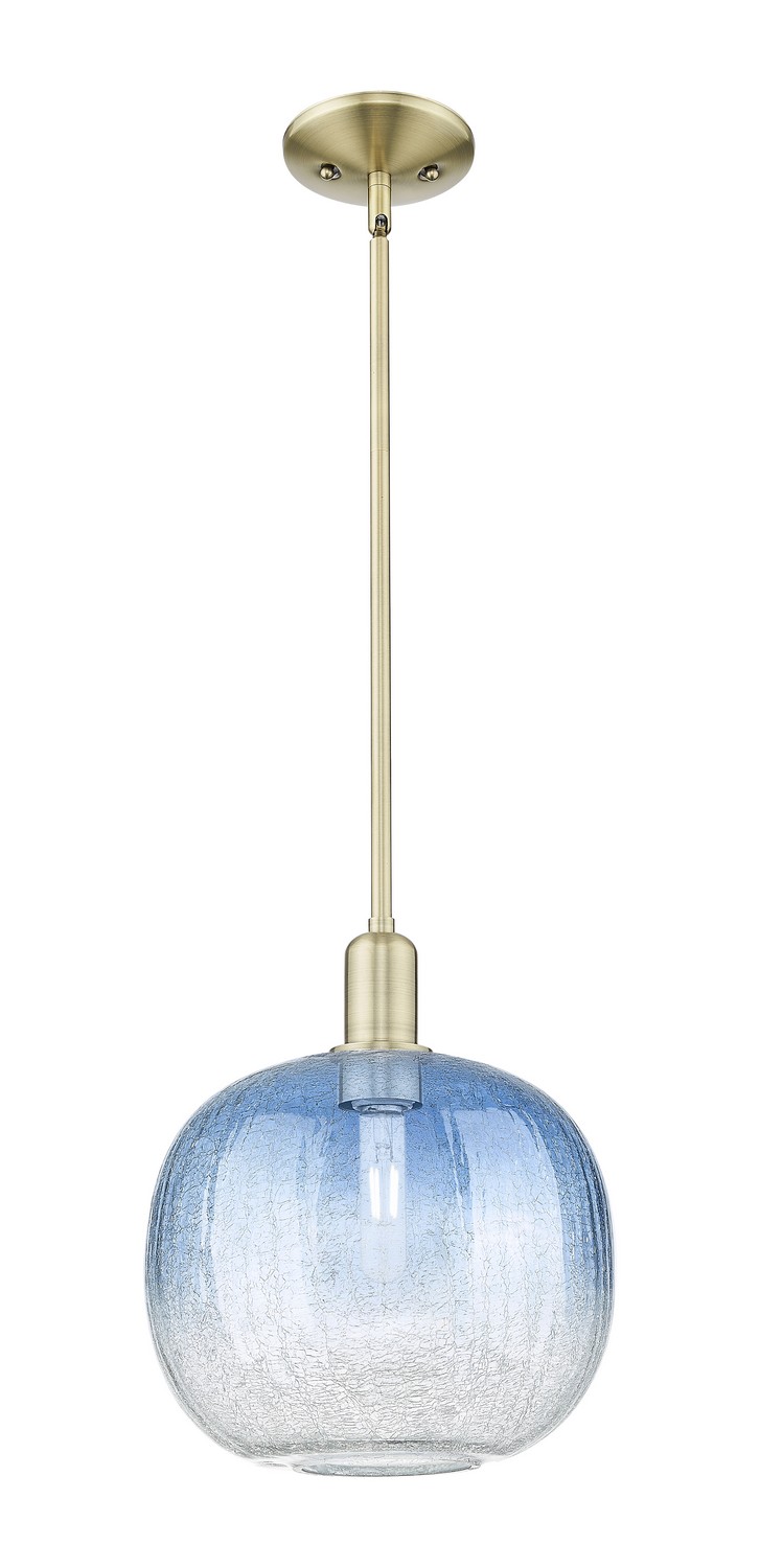One Light Mini Pendant by Innovations - Arcadia Collection, Antique Brass Finish - 716-1S-AB-G481-10SB