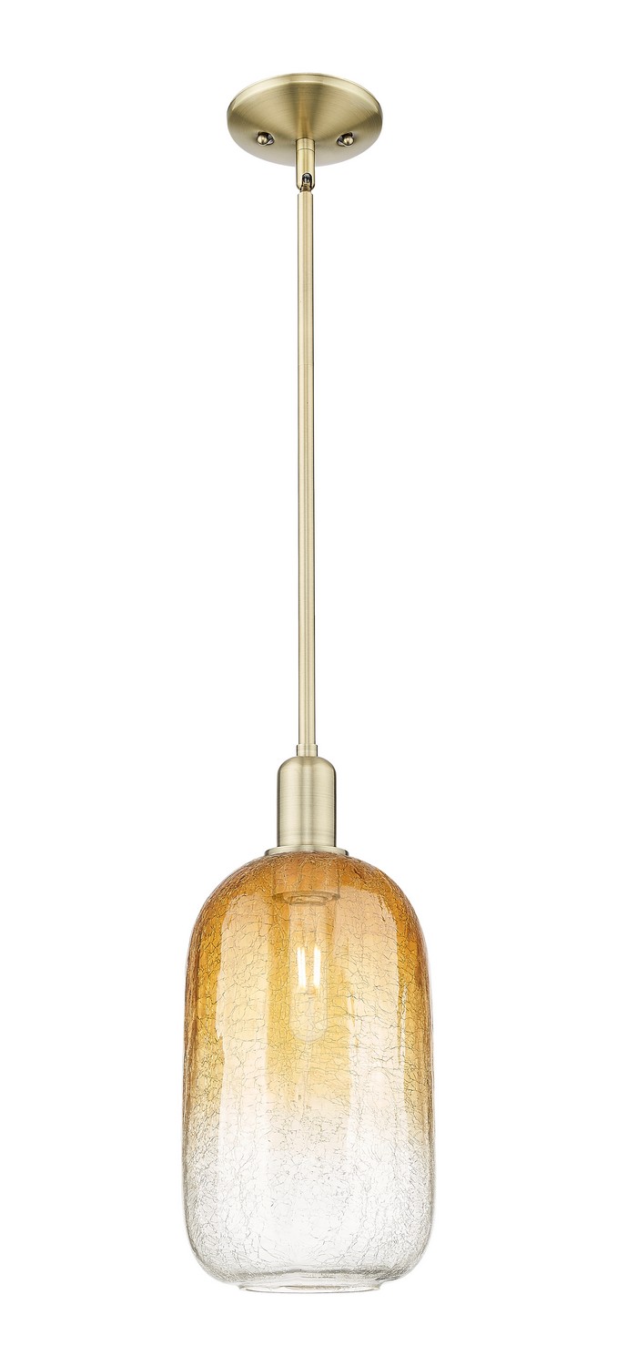 One Light Mini Pendant by Innovations - Arcadia Collection, Antique Brass Finish - 716-1S-AB-G482-7AM