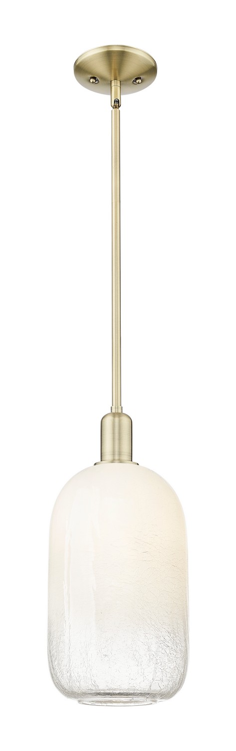 One Light Mini Pendant by Innovations - Arcadia Collection, Antique Brass Finish - 716-1S-AB-G482-7OP