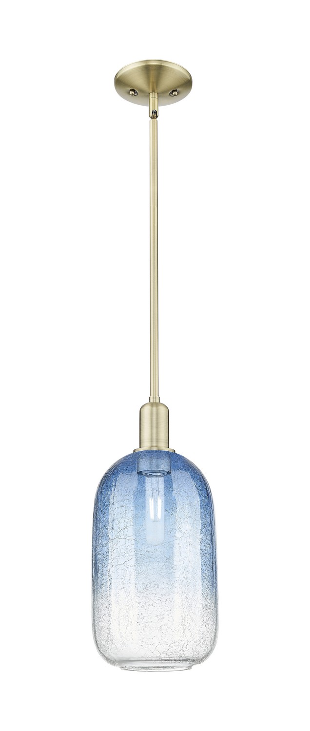 One Light Mini Pendant by Innovations - Arcadia Collection, Antique Brass Finish - 716-1S-AB-G482-7SB