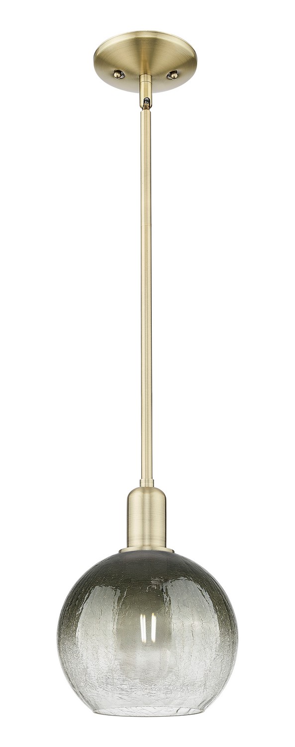 One Light Mini Pendant by Innovations - Arcadia Collection, Antique Brass Finish - 716-1S-AB-G483-8SL