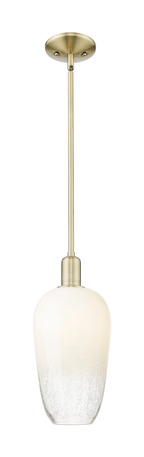 One Light Mini Pendant by Innovations - Arcadia Collection, Antique Brass Finish - 716-1S-AB-G484-7OP