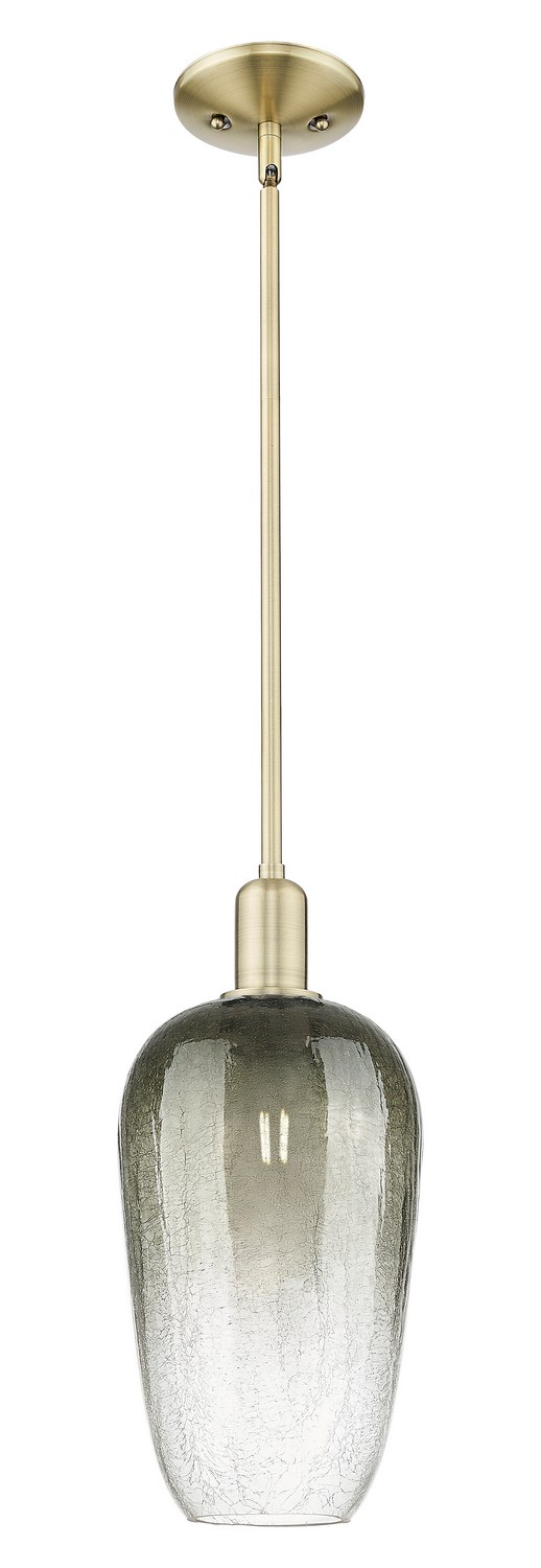 One Light Mini Pendant by Innovations - Arcadia Collection, Antique Brass Finish - 716-1S-AB-G484-7SL
