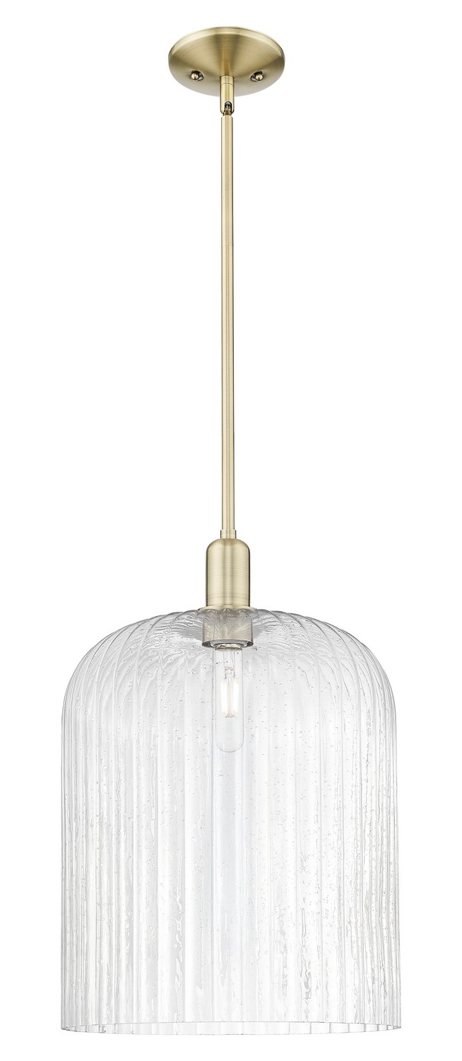 One Light Mini Pendant by Innovations - Arcadia Collection, Antique Brass Finish - 716-1S-AB-G559-12SDY