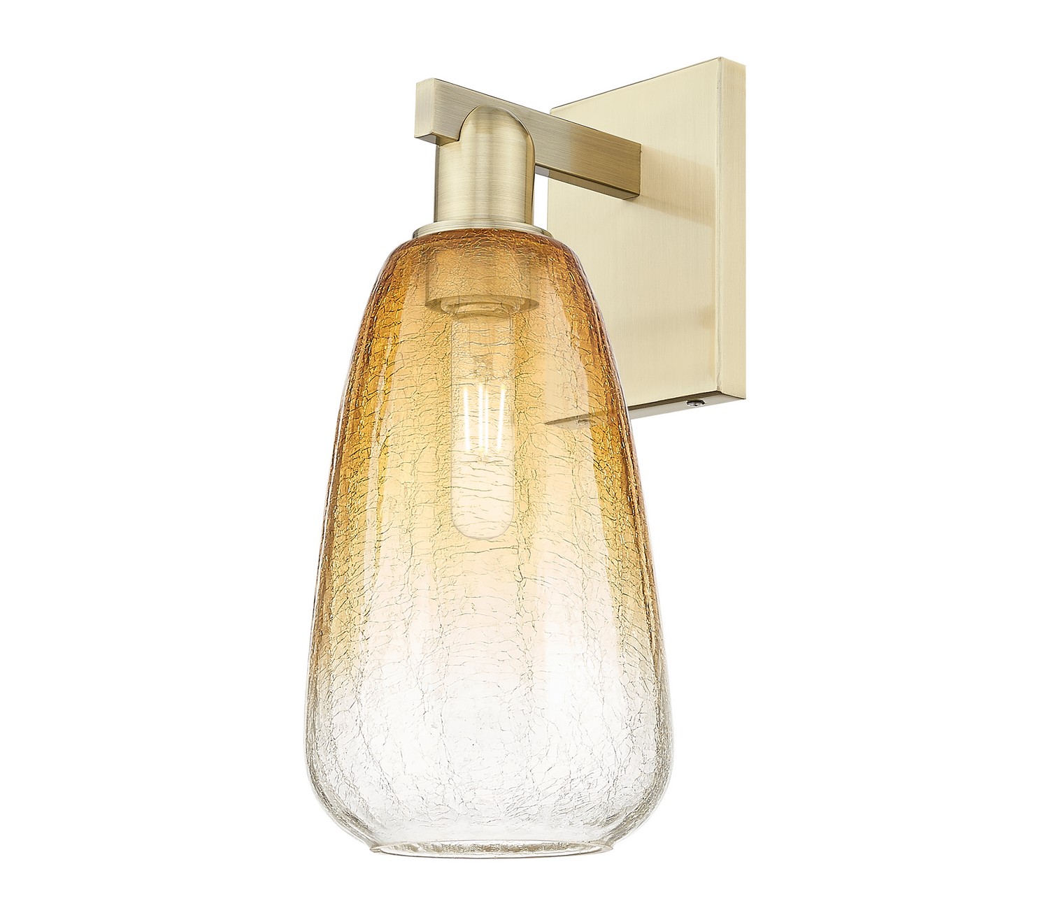One Light Wall Sconce by Innovations - Arcadia Collection, Antique Brass Finish - 716-1W-AB-G480-6AM