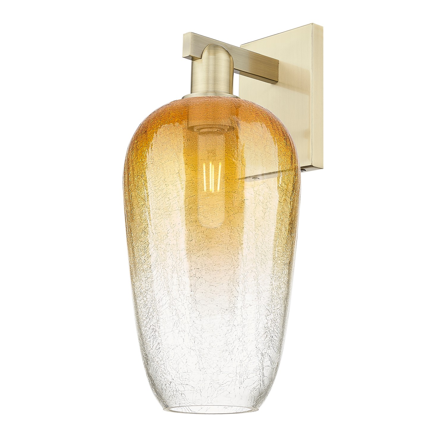 One Light Wall Sconce by Innovations - Arcadia Collection, Antique Brass Finish - 716-1W-AB-G484-7AM