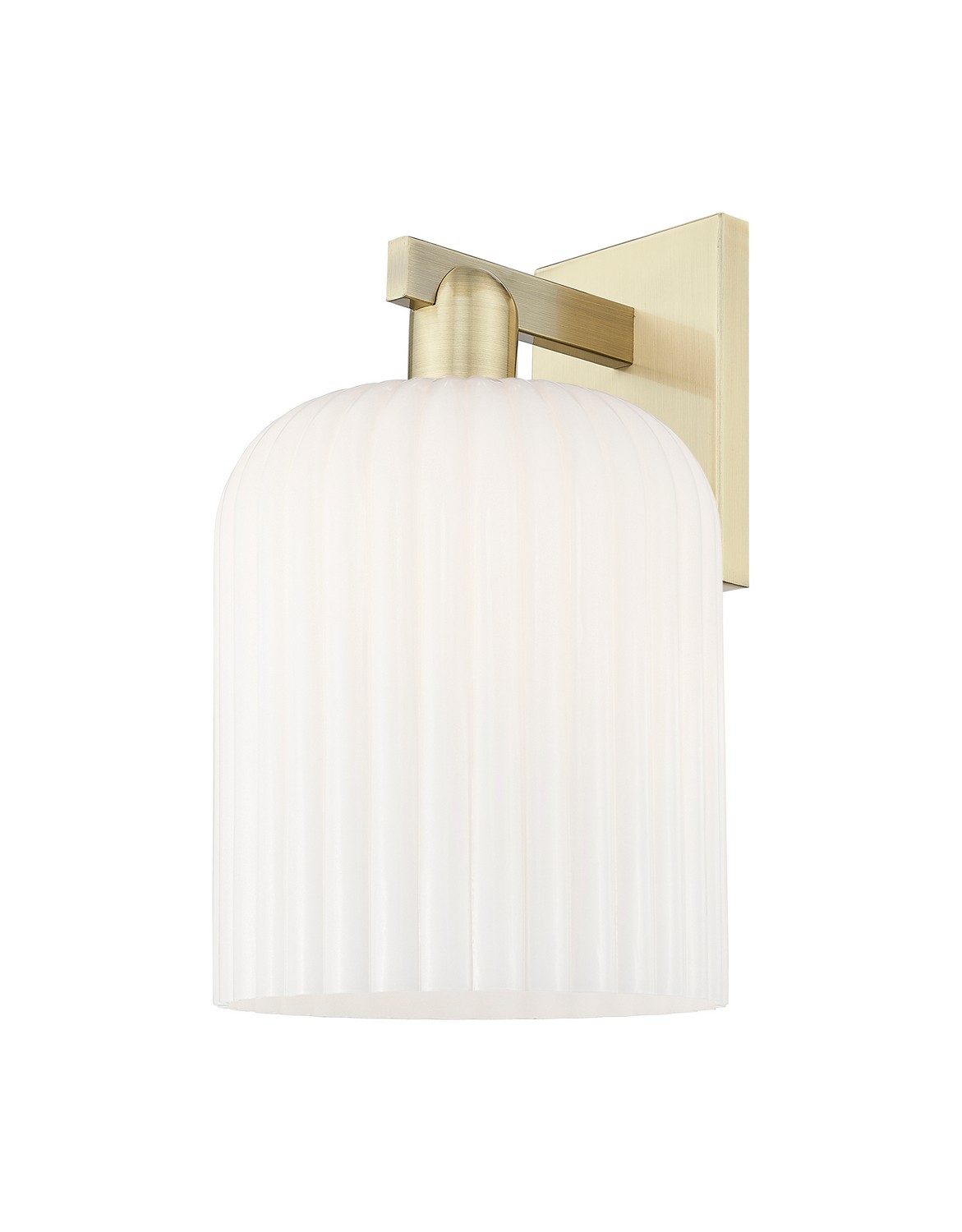 One Light Wall Sconce by Innovations - Arcadia Collection, Antique Brass Finish - 716-1W-AB-G559-8GWH