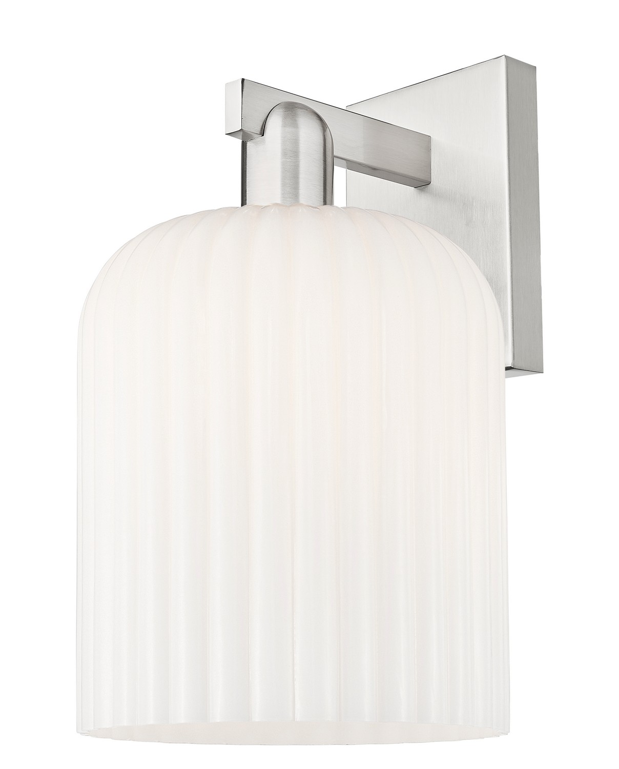 One Light Wall Sconce by Innovations - Arcadia Collection, Brushed Satin Nickel Finish - 716-1W-SN-G559-8GWH