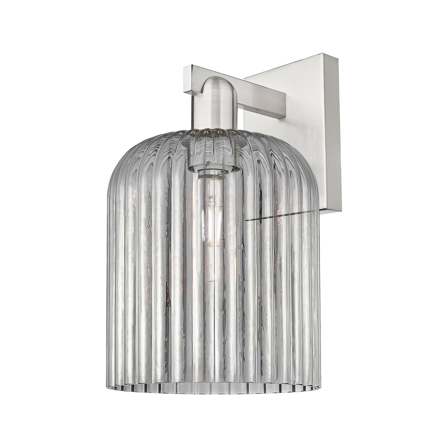 One Light Wall Sconce by Innovations - Arcadia Collection, Brushed Satin Nickel Finish - 716-1W-SN-G559-8SM