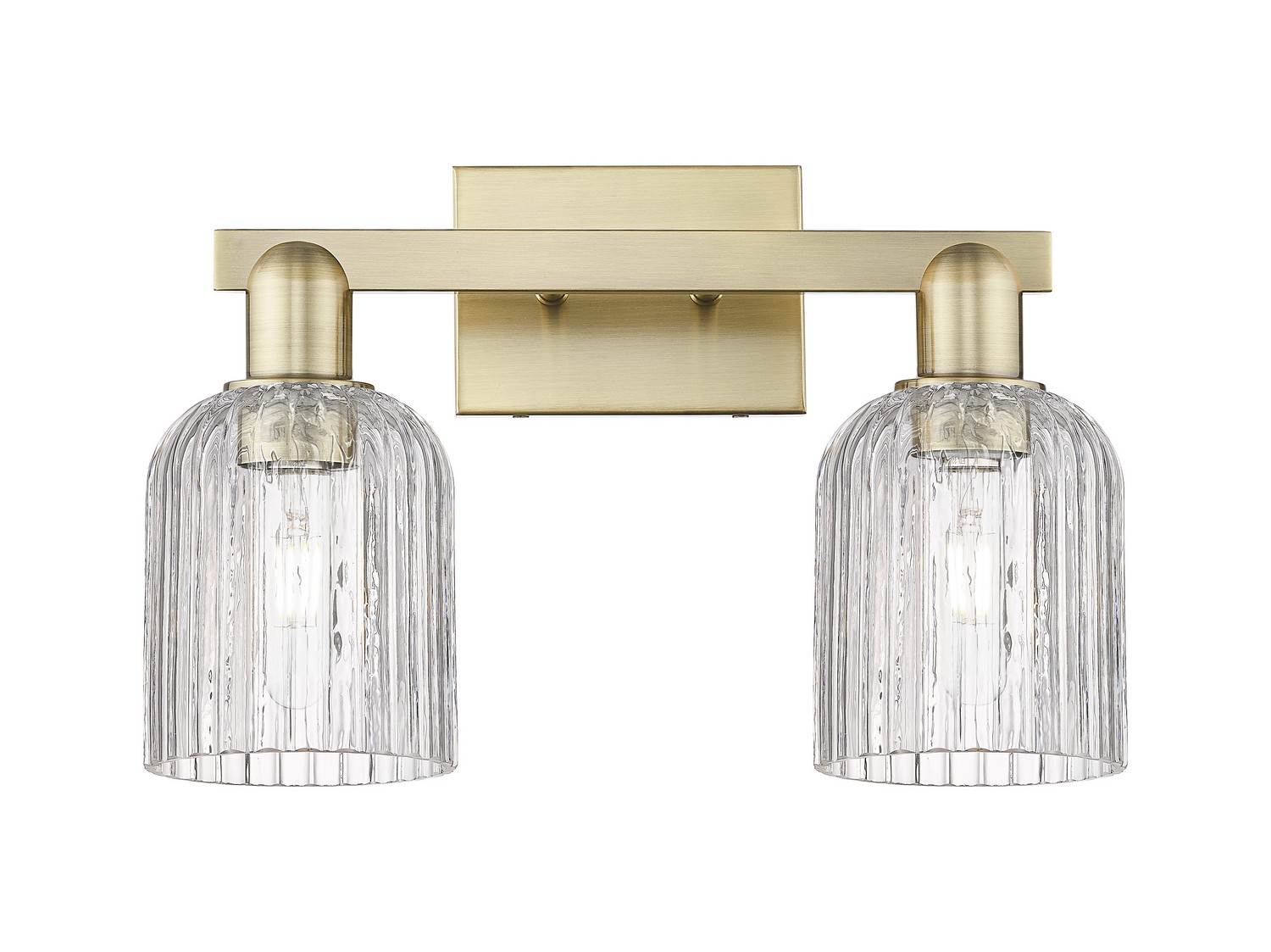 Two Light Bath Vanity by Innovations - Arcadia Collection, Antique Brass Finish - 716-2W-AB-G559-5CL