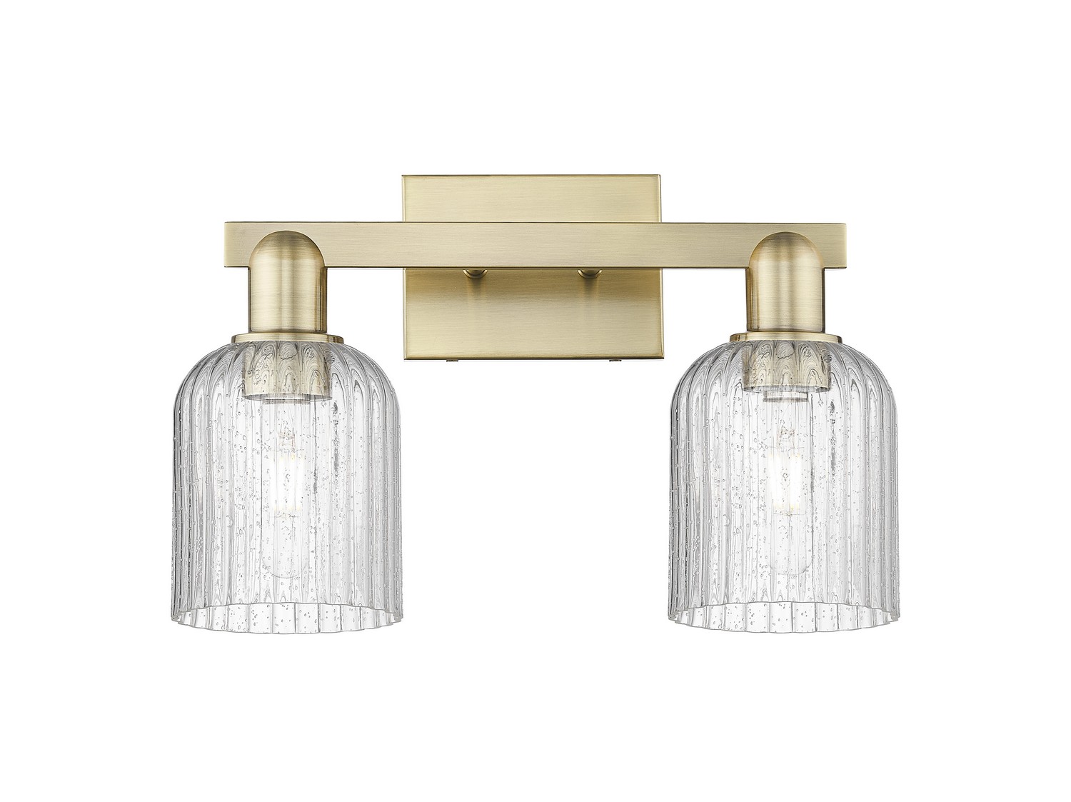 Two Light Bath Vanity by Innovations - Arcadia Collection, Antique Brass Finish - 716-2W-AB-G559-5SDY