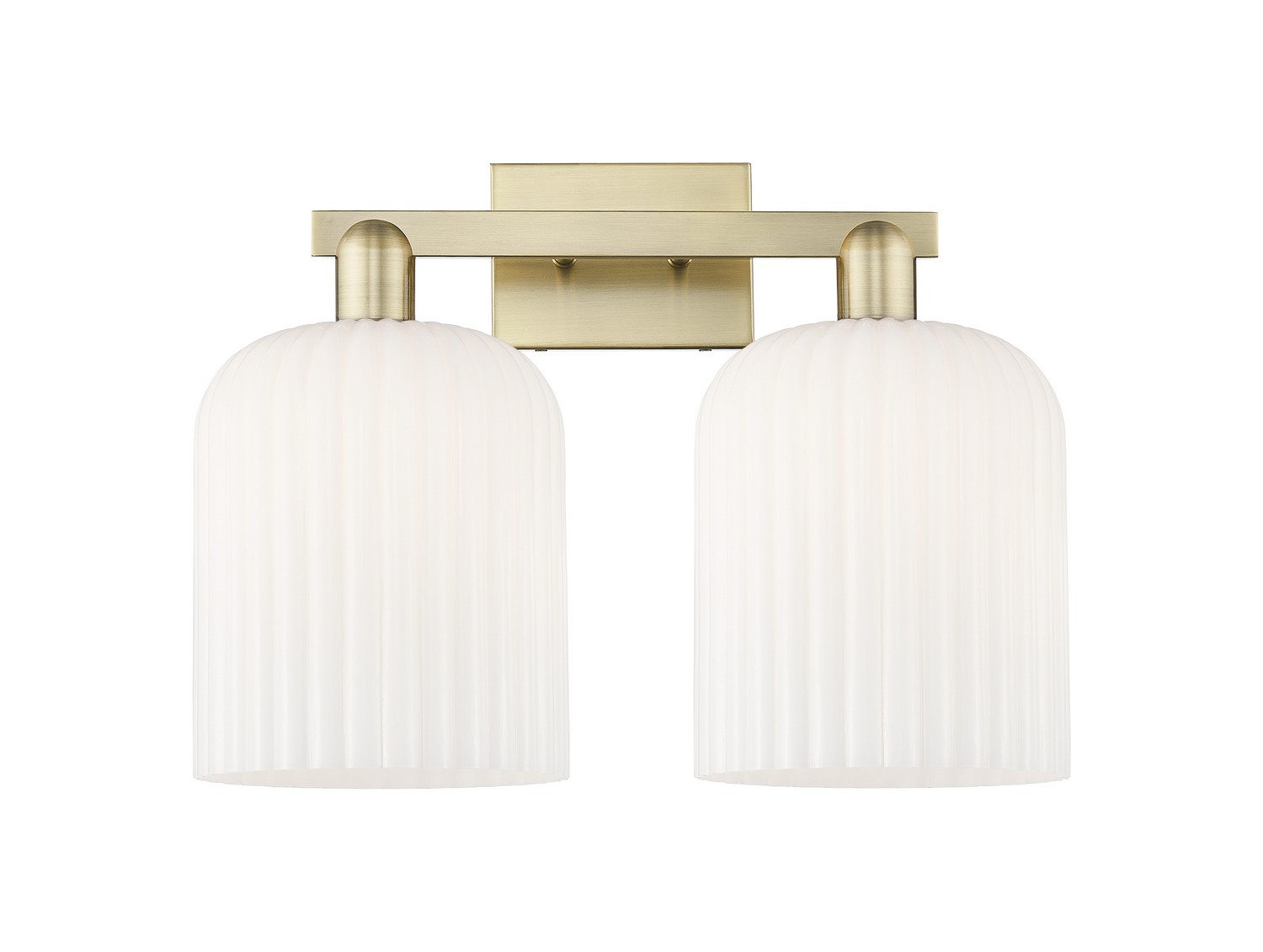 Two Light Bath Vanity by Innovations - Arcadia Collection, Antique Brass Finish - 716-2W-AB-G559-8GWH