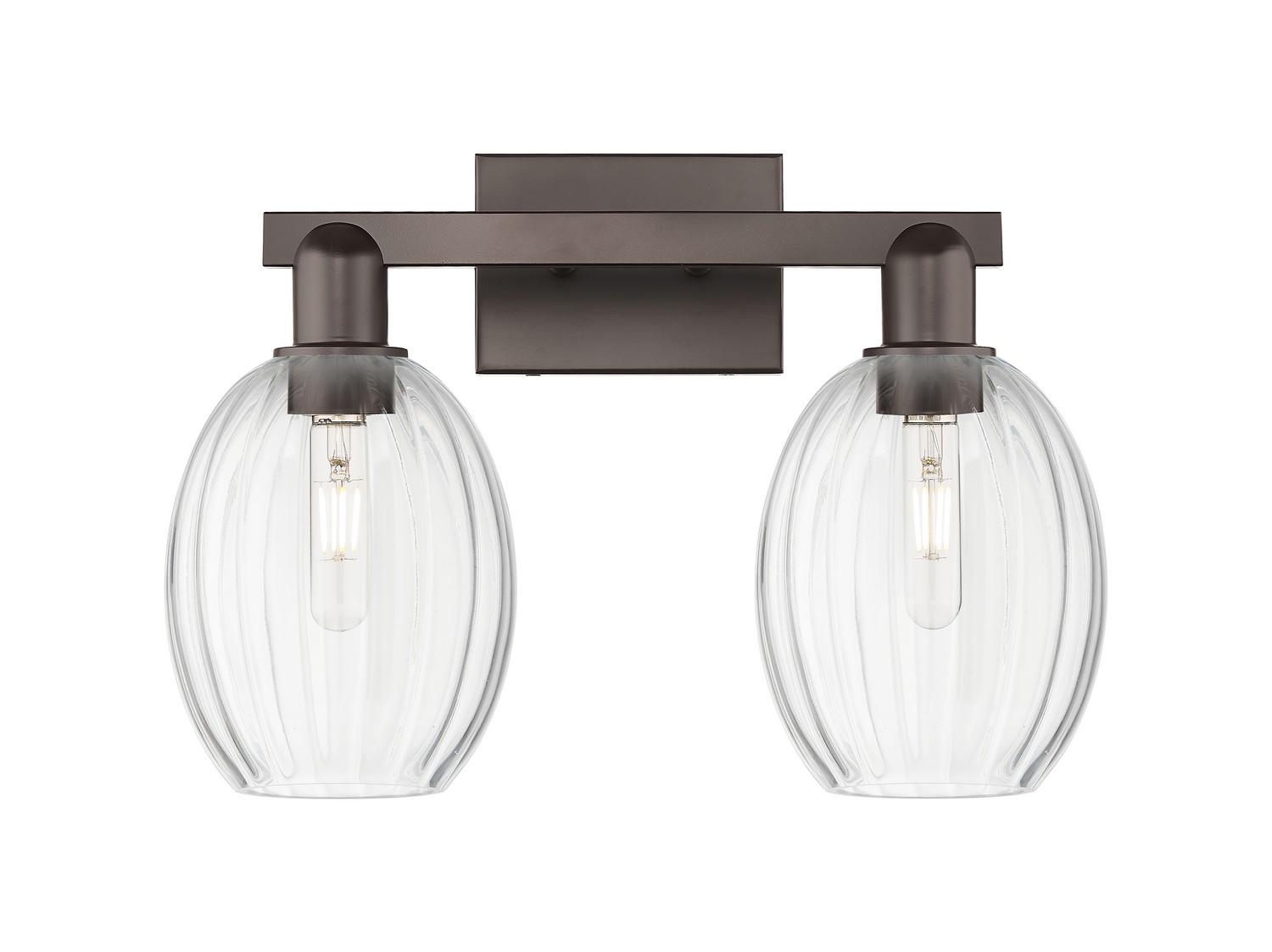 Two Light Bath Vanity by Innovations - Arcadia Collection, Oil Rubbed Bronze Finish - 716-2W-OB-G459-6CL