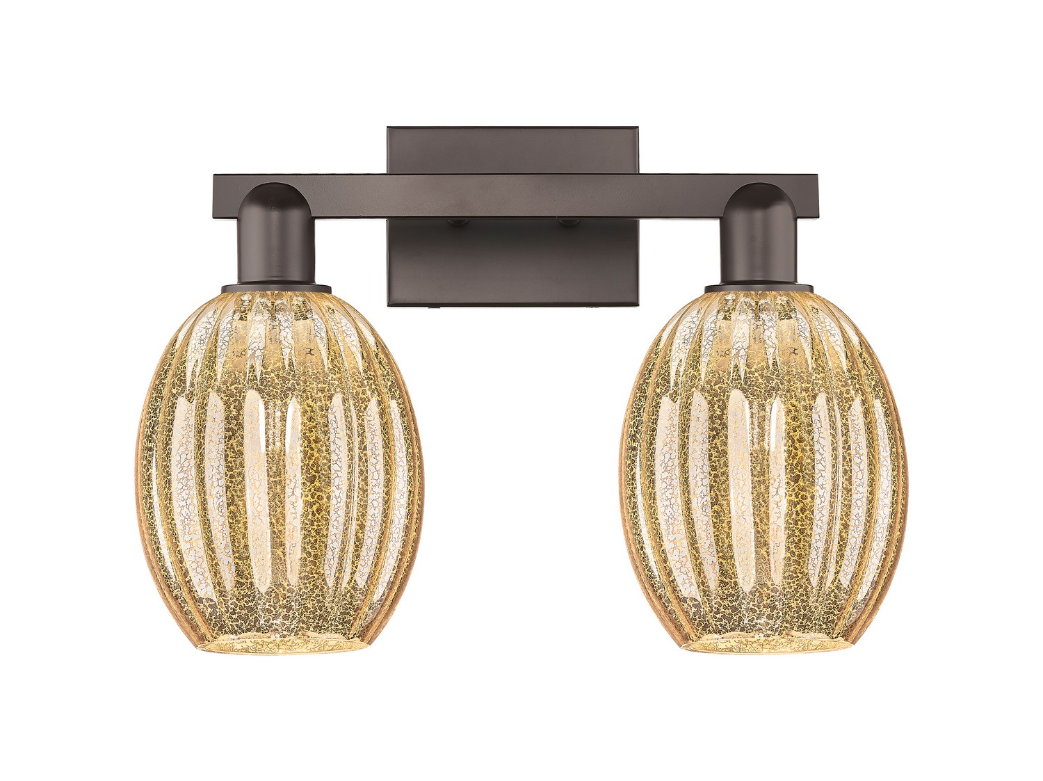 Two Light Bath Vanity by Innovations - Arcadia Collection, Oil Rubbed Bronze Finish - 716-2W-OB-G459-6ME