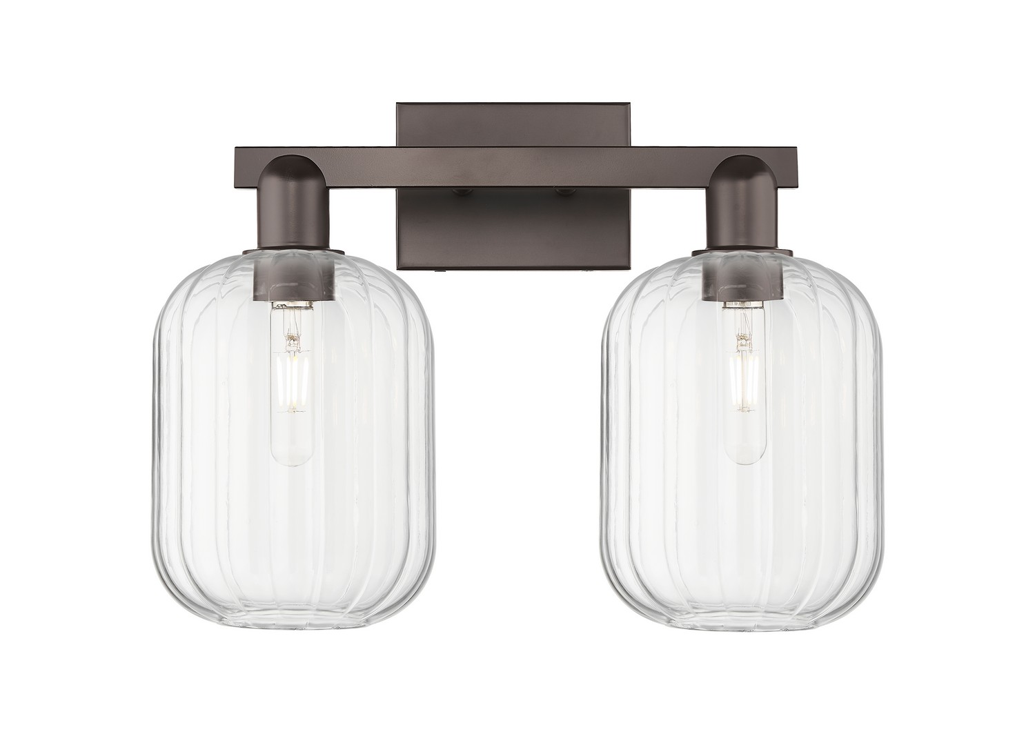 Two Light Bath Vanity by Innovations - Arcadia Collection, Oil Rubbed Bronze Finish - 716-2W-OB-G460-7CL
