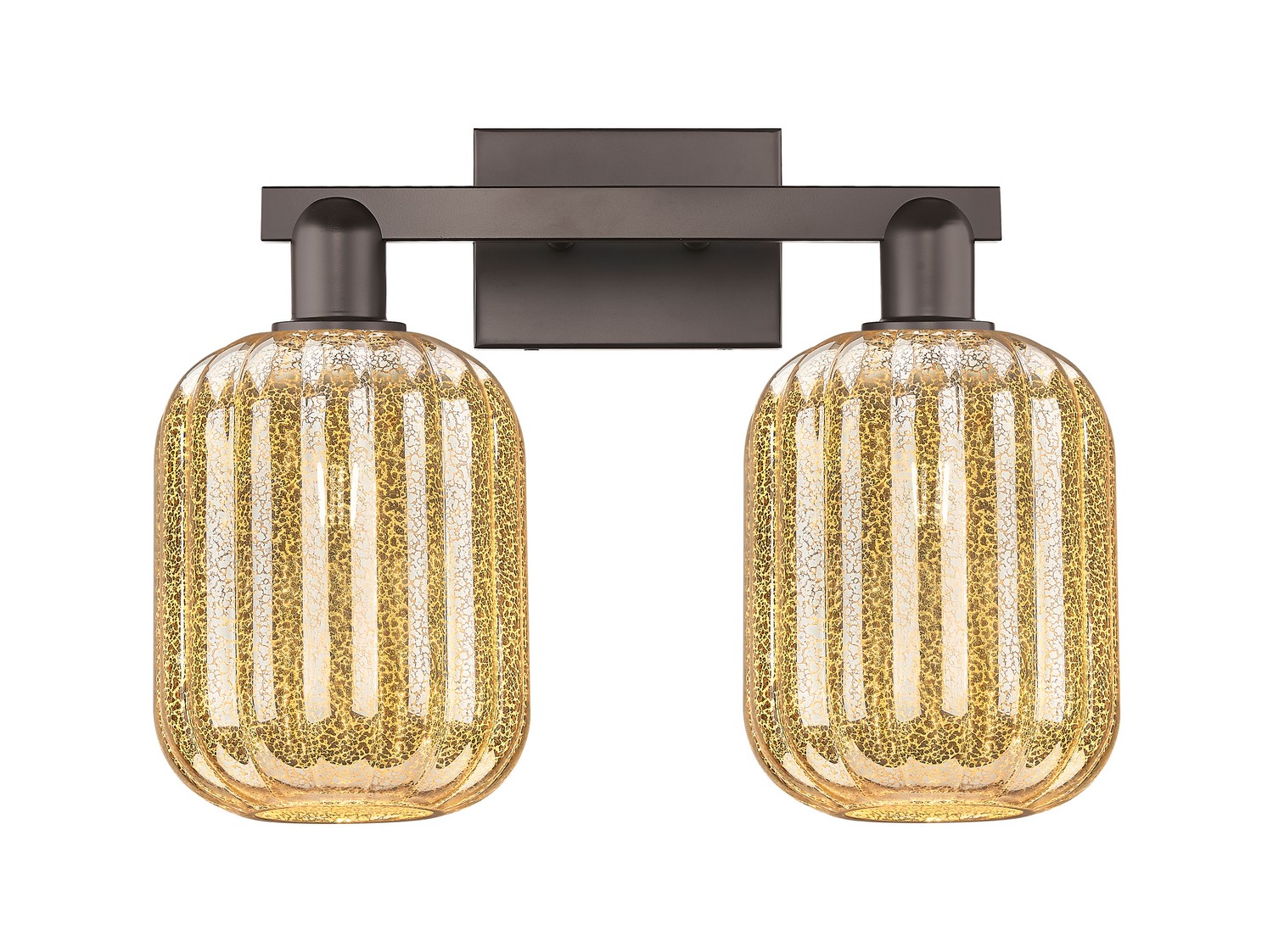 Two Light Bath Vanity by Innovations - Arcadia Collection, Oil Rubbed Bronze Finish - 716-2W-OB-G460-7ME