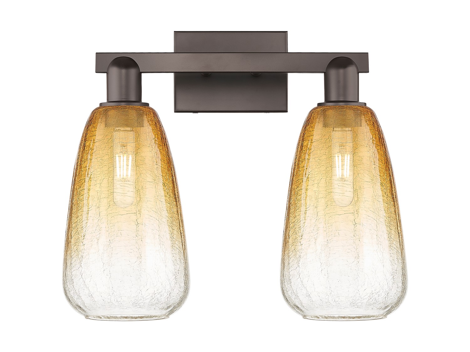 Two Light Bath Vanity by Innovations - Arcadia Collection, Oil Rubbed Bronze Finish - 716-2W-OB-G480-6AM
