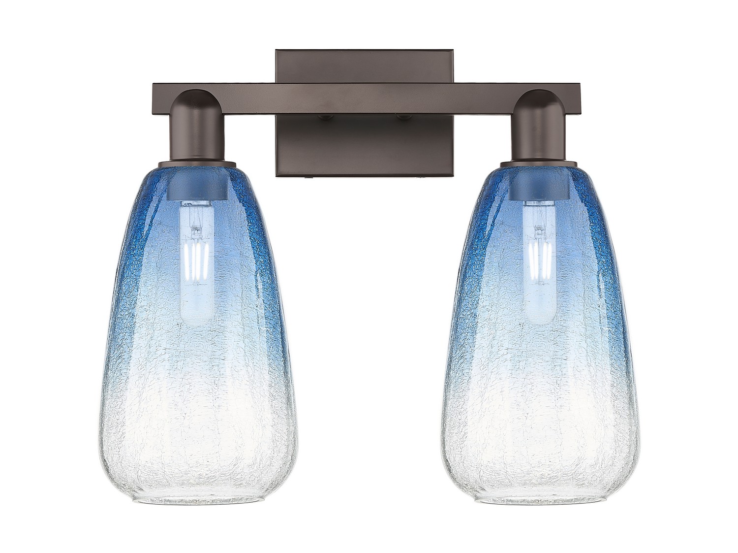 Two Light Bath Vanity by Innovations - Arcadia Collection, Oil Rubbed Bronze Finish - 716-2W-OB-G480-6SB