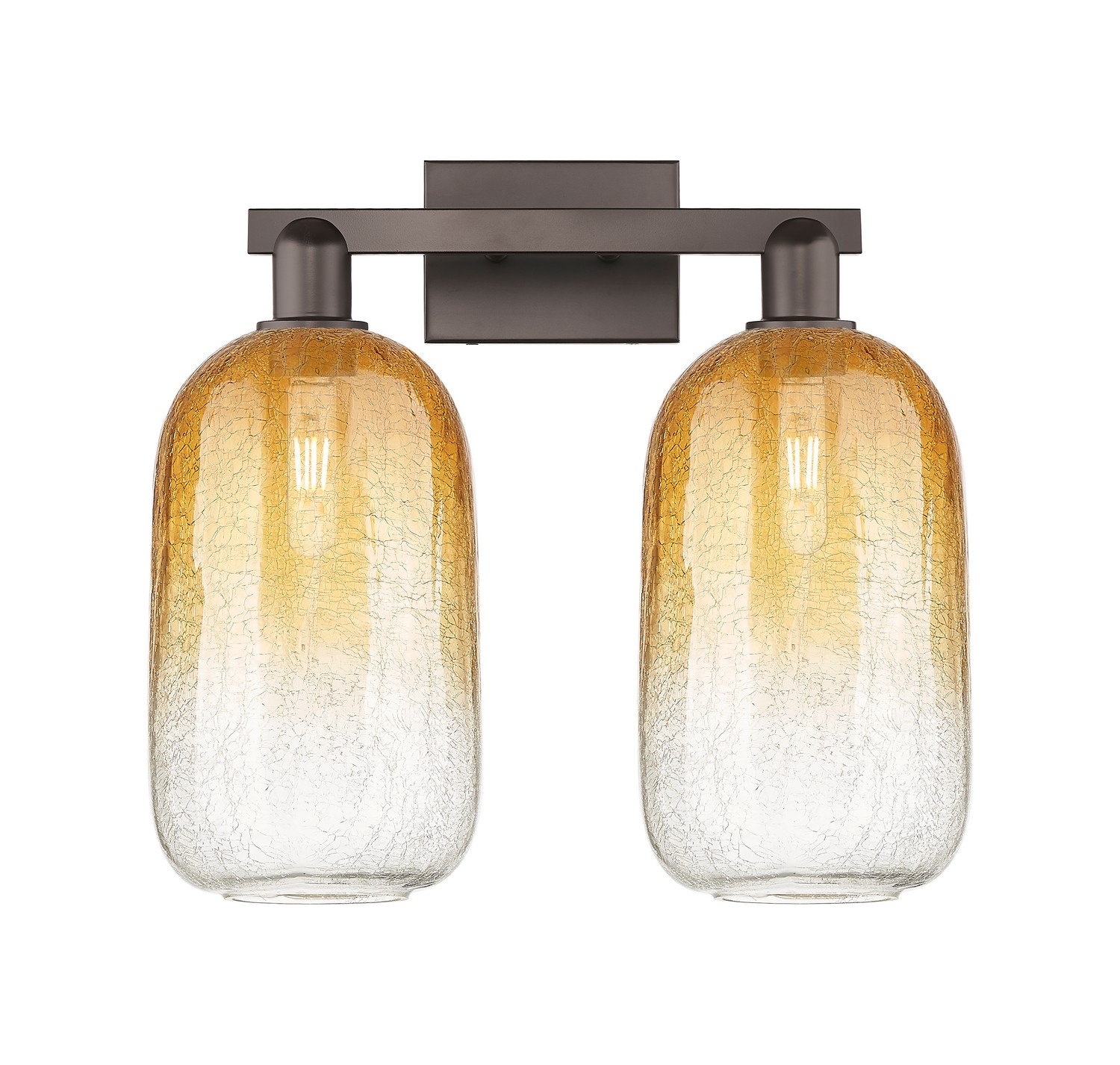 Two Light Bath Vanity by Innovations - Arcadia Collection, Oil Rubbed Bronze Finish - 716-2W-OB-G482-7AM