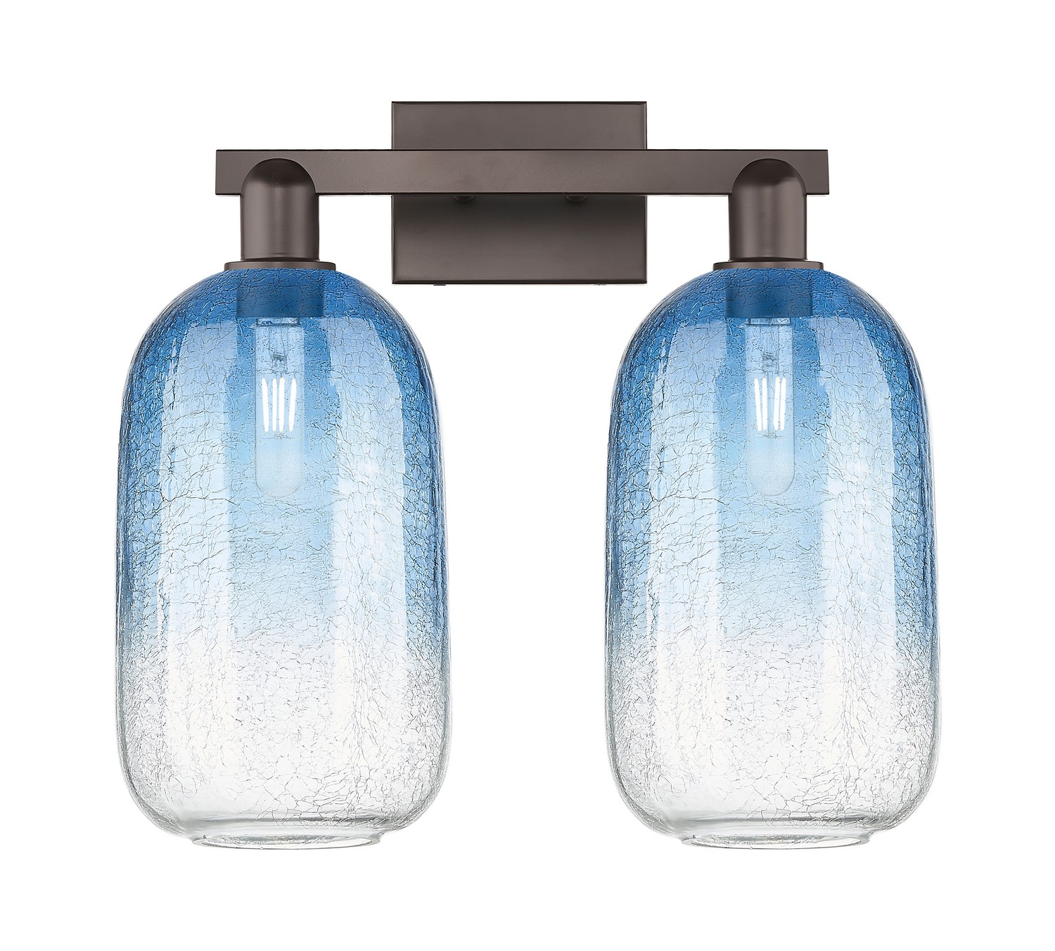Two Light Bath Vanity by Innovations - Arcadia Collection, Oil Rubbed Bronze Finish - 716-2W-OB-G482-7SB