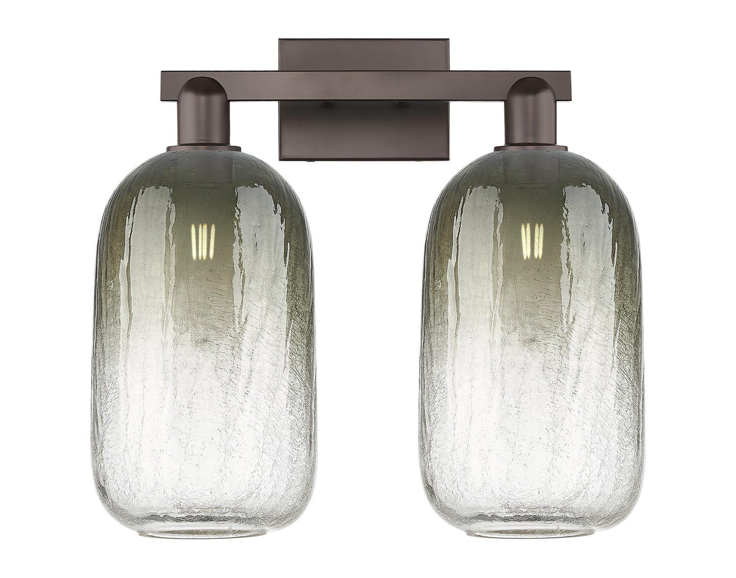 Two Light Bath Vanity by Innovations - Arcadia Collection, Oil Rubbed Bronze Finish - 716-2W-OB-G482-7SL