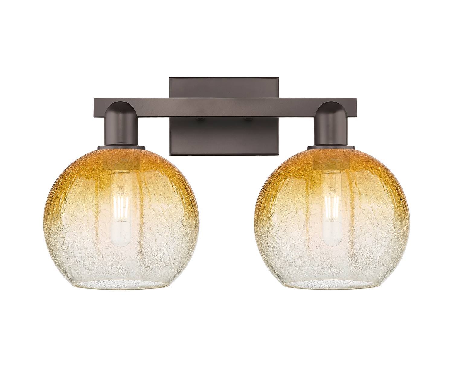 Two Light Bath Vanity by Innovations - Arcadia Collection, Oil Rubbed Bronze Finish - 716-2W-OB-G483-8AM
