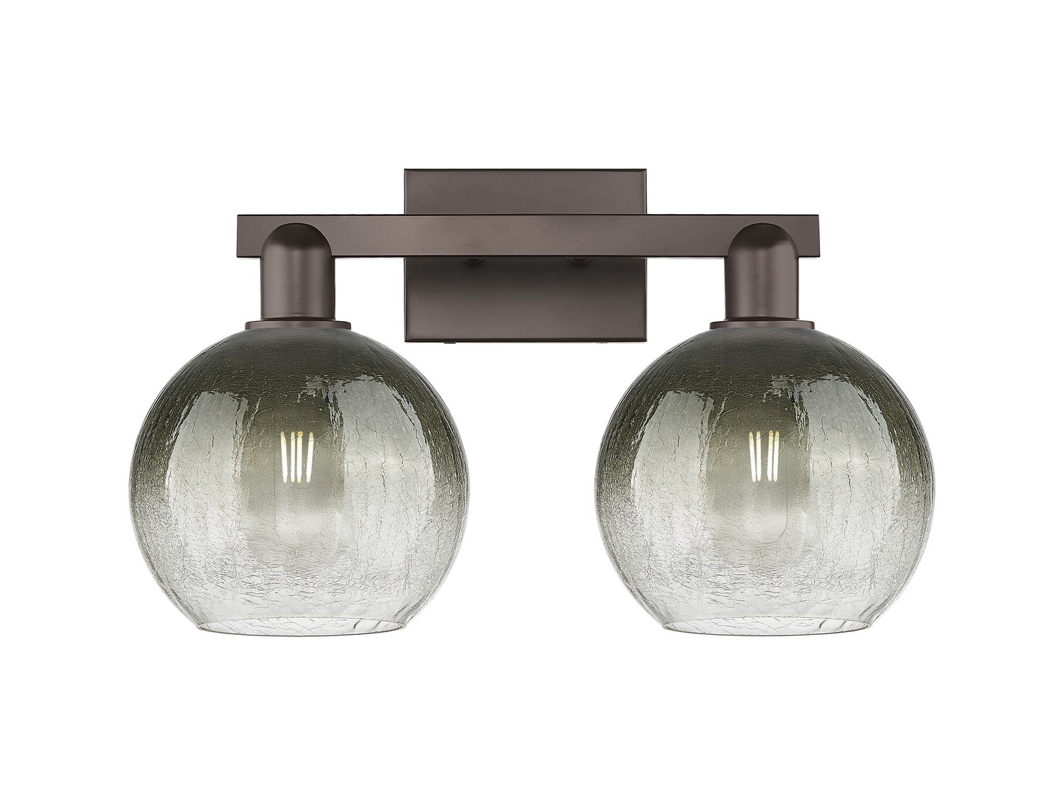 Two Light Bath Vanity by Innovations - Arcadia Collection, Oil Rubbed Bronze Finish - 716-2W-OB-G483-8SL