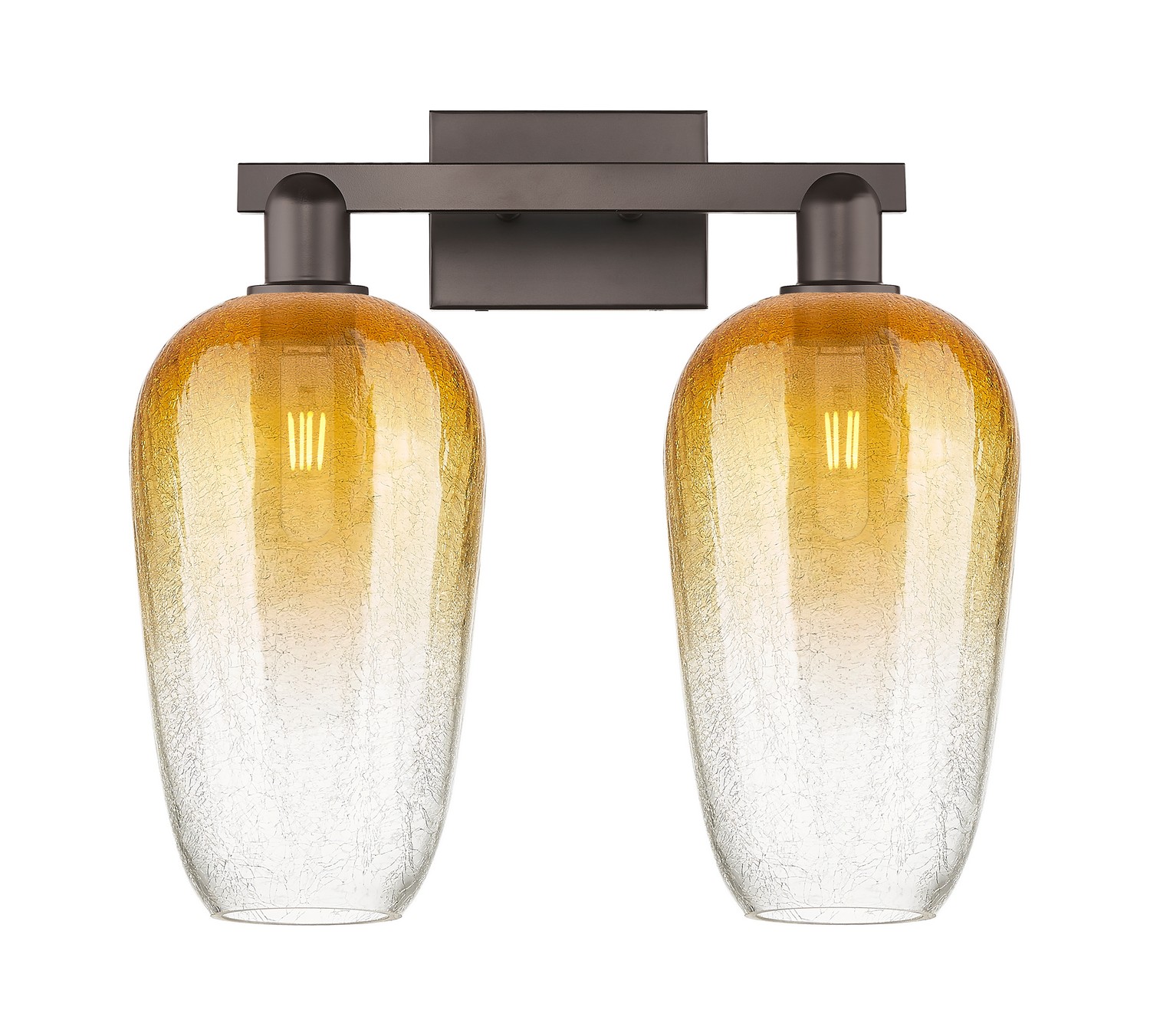 Two Light Bath Vanity by Innovations - Arcadia Collection, Oil Rubbed Bronze Finish - 716-2W-OB-G484-7AM