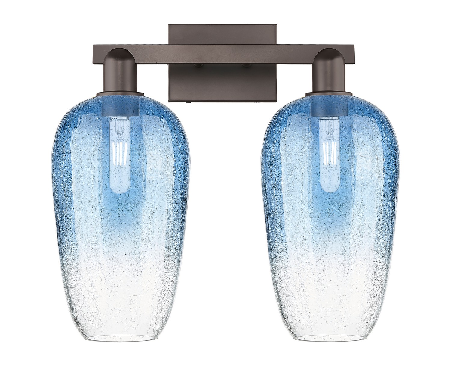 Two Light Bath Vanity by Innovations - Arcadia Collection, Oil Rubbed Bronze Finish - 716-2W-OB-G484-7SB