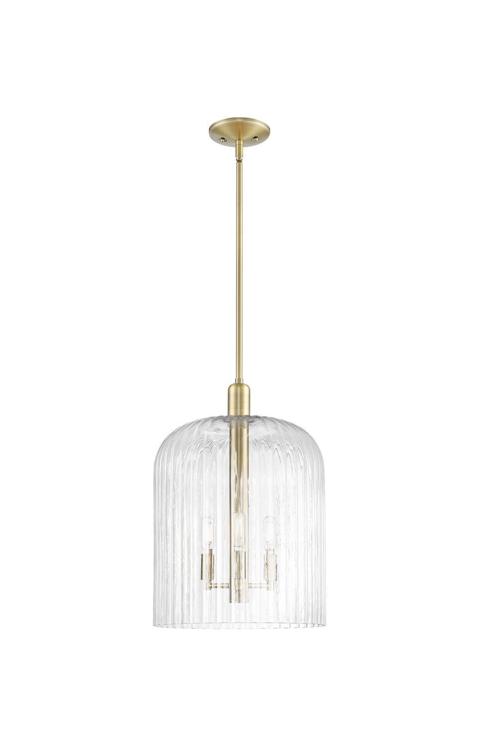 One Light Mini Pendant by Innovations - Arcadia Collection, Antique Brass Finish - 716-3S-AB-G559-12CL
