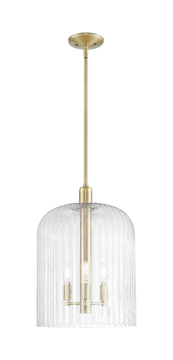 One Light Mini Pendant by Innovations - Arcadia Collection, Antique Brass Finish - 716-3S-AB-G559-12SDY