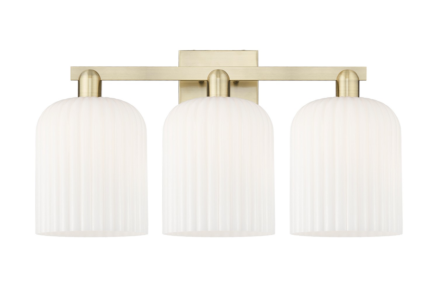 Three Light Bath Vanity by Innovations - Arcadia Collection, Antique Brass Finish - 716-3W-AB-G559-8GWH