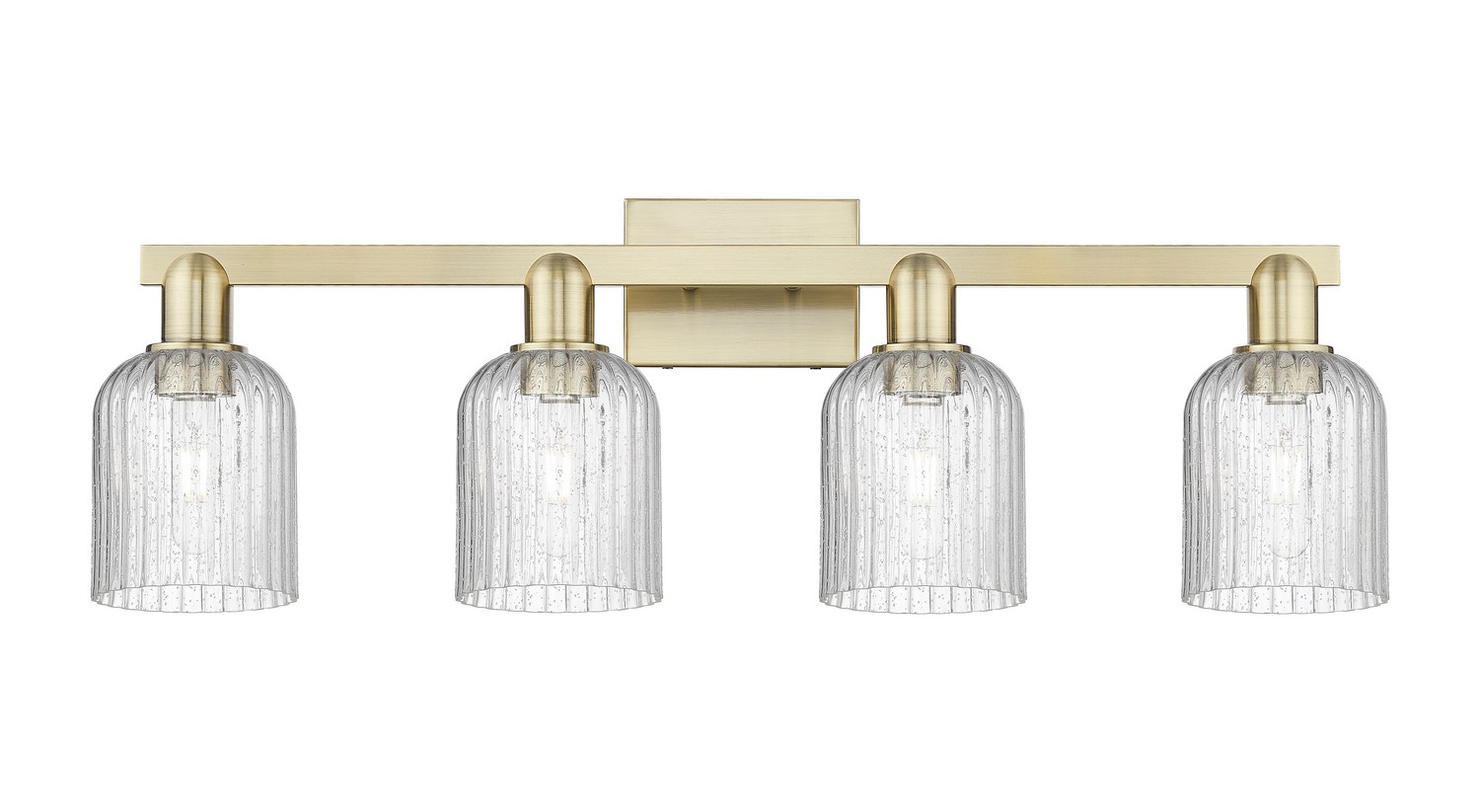 Four Light Bath Vanity by Innovations - Arcadia Collection, Antique Brass Finish - 716-4W-AB-G559-5SDY