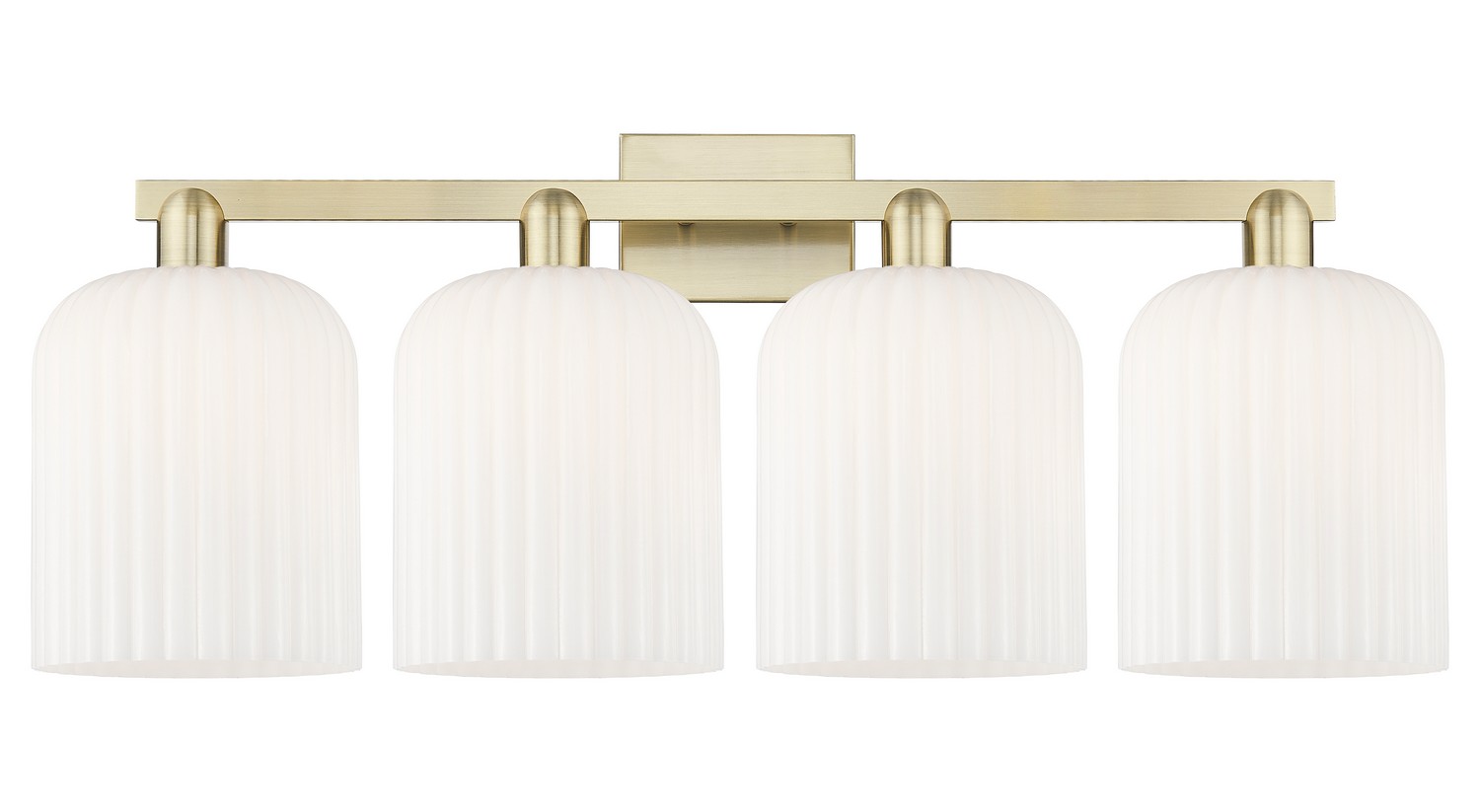Four Light Bath Vanity by Innovations - Arcadia Collection, Antique Brass Finish - 716-4W-AB-G559-8GWH