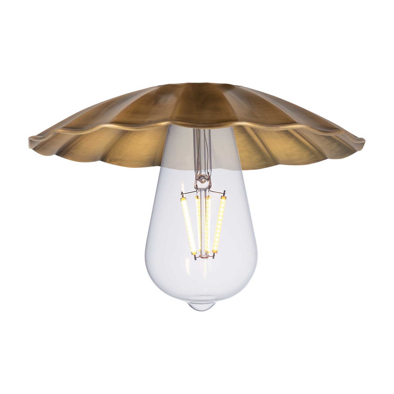 One Light Mini Pendant by Innovations - Franklin Restoration Collection, Brushed Brass Finish - M17-BB