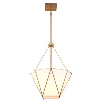 Photos - Chandelier / Lamp Wide Vaxcel Muted Brass Pendant from the Burnett Collection P0439 