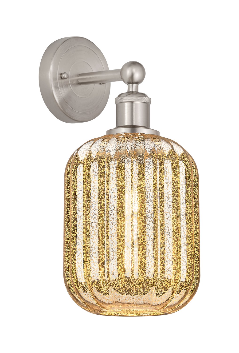 One Light Wall Sconce by Innovations - Edison Collection, Brushed Satin Nickel Finish - 616-1W-SN-G460-7ME