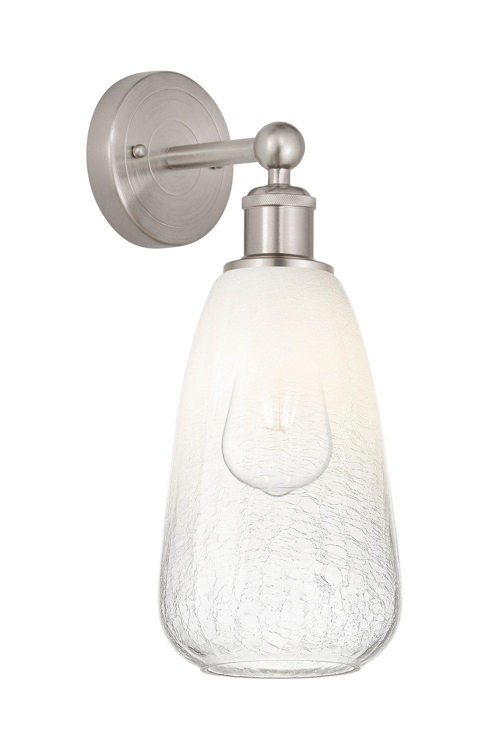 One Light Wall Sconce by Innovations - Edison Collection, Brushed Satin Nickel Finish - 616-1W-SN-G480-6OP