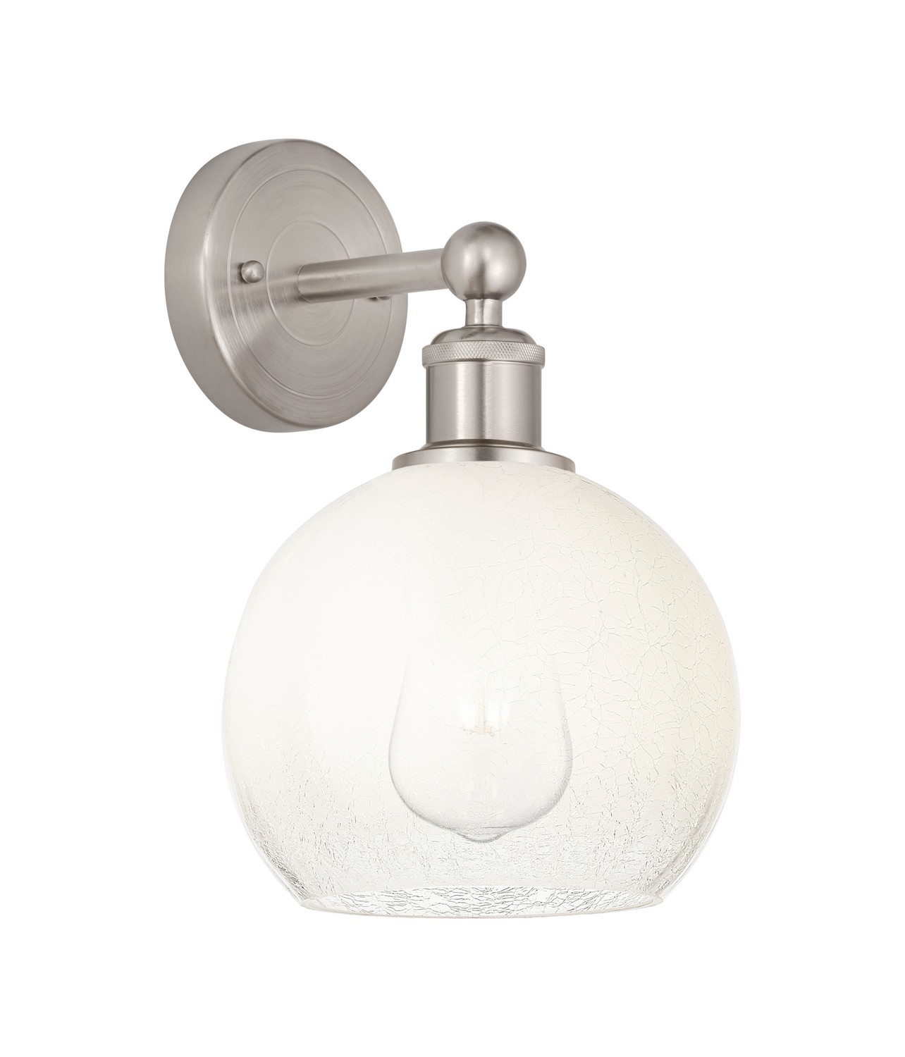 One Light Wall Sconce by Innovations - Edison Collection, Brushed Satin Nickel Finish - 616-1W-SN-G483-8OP