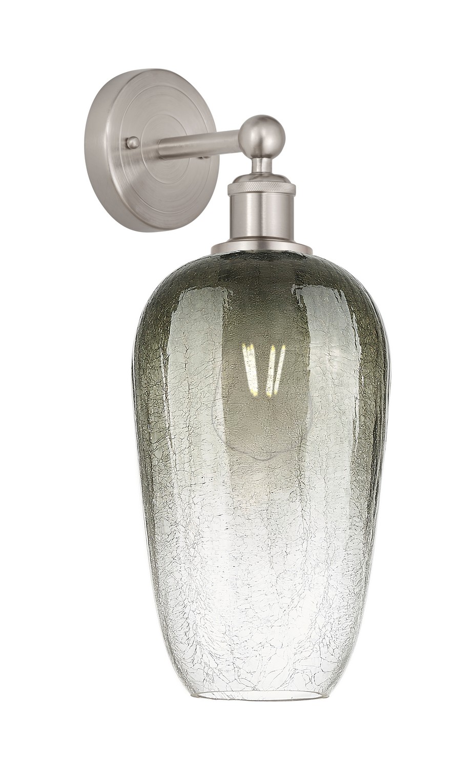 One Light Wall Sconce by Innovations - Edison Collection, Brushed Satin Nickel Finish - 616-1W-SN-G484-7SL