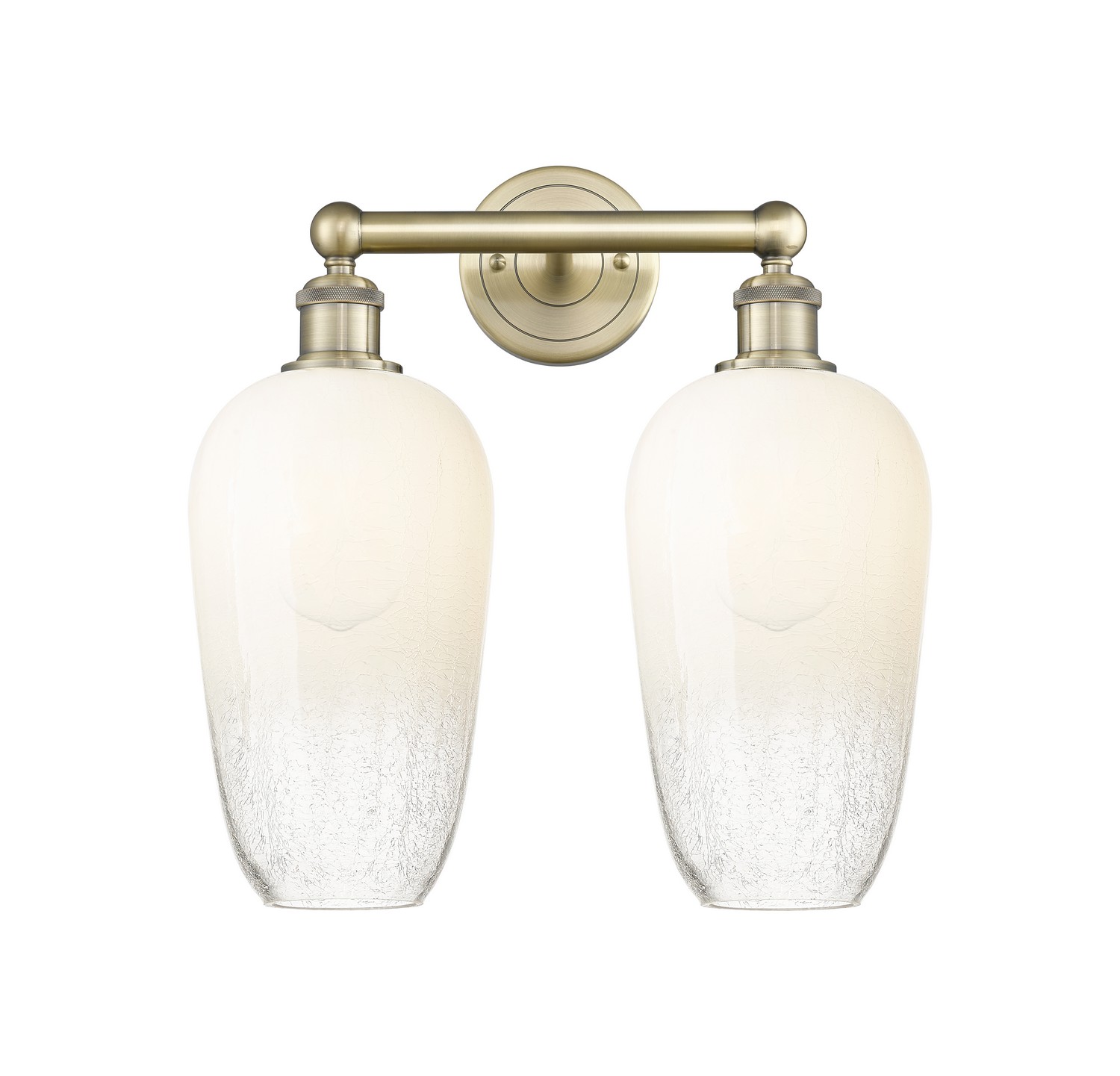 Two Light Bath Vanity by Innovations - Edison Collection, Antique Brass Finish - 616-2W-AB-G484-7OP