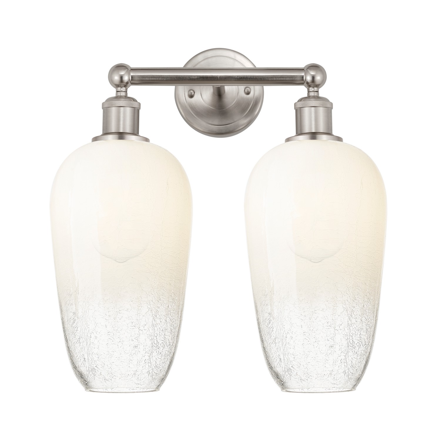 Two Light Bath Vanity by Innovations - Edison Collection, Brushed Satin Nickel Finish - 616-2W-SN-G484-7OP