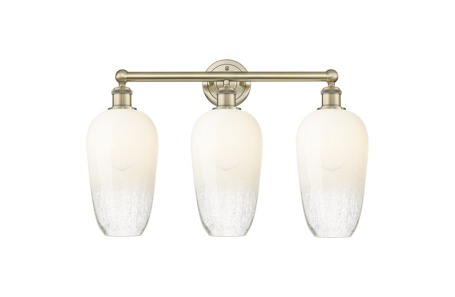 Three Light Bath Vanity by Innovations - Edison Collection, Antique Brass Finish - 616-3W-AB-G484-7OP