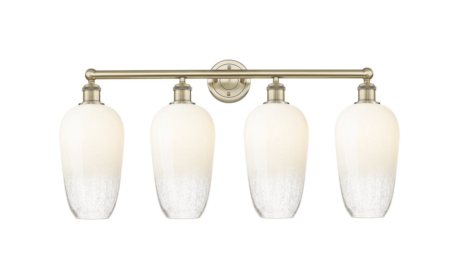 Four Light Bath Vanity by Innovations - Edison Collection, Antique Brass Finish - 616-4W-AB-G484-7OP