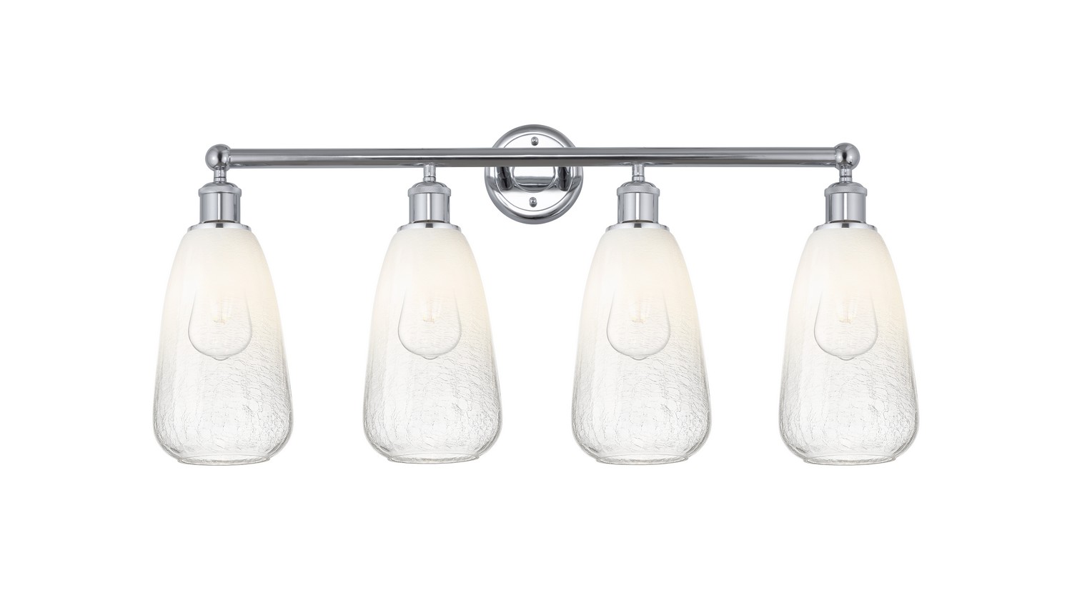 Four Light Bath Vanity by Innovations - Edison Collection, Polished Chrome Finish - 616-4W-PC-G480-6OP