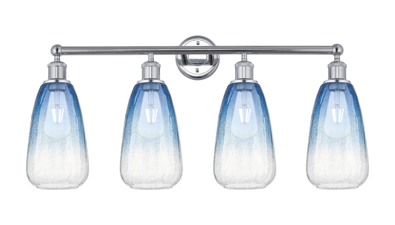 Four Light Bath Vanity by Innovations - Edison Collection, Polished Chrome Finish - 616-4W-PC-G480-6SB