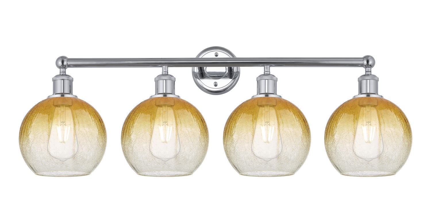 Four Light Bath Vanity by Innovations - Edison Collection, Polished Chrome Finish - 616-4W-PC-G483-8AM