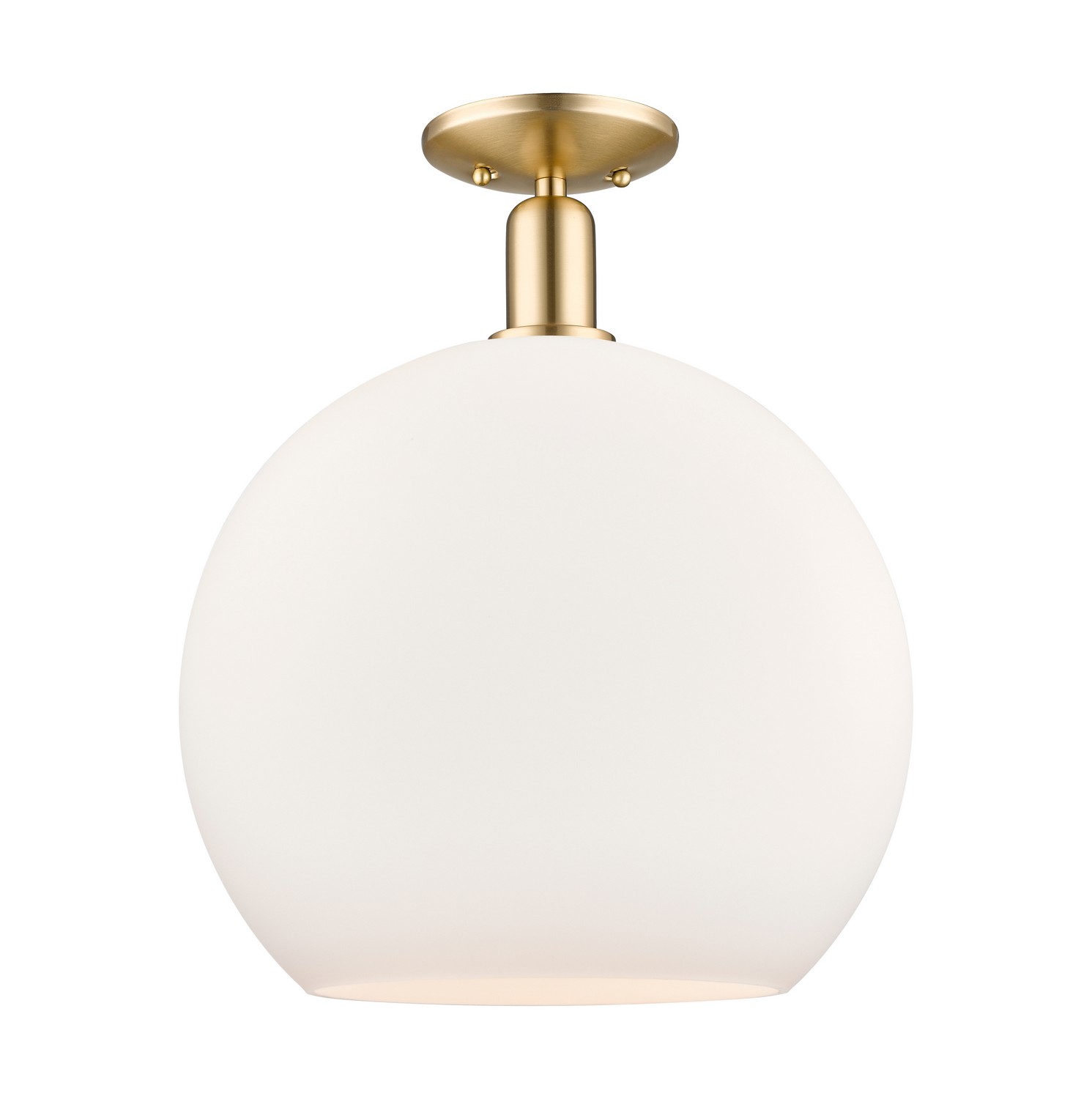 One Light Semi-Flush Mount by Innovations - Arcadia Collection, Champagne Bronze Finish - 716-1C-CB-G121-14