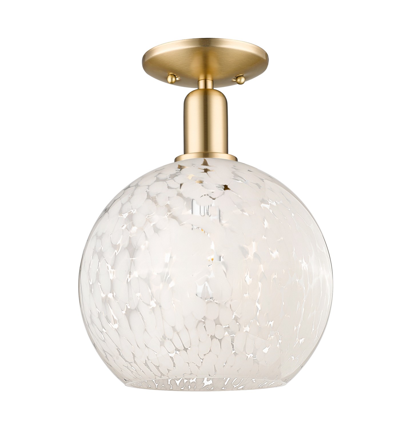One Light Semi-Flush Mount by Innovations - Arcadia Collection, Champagne Bronze Finish - 716-1C-CB-G1216-10WM